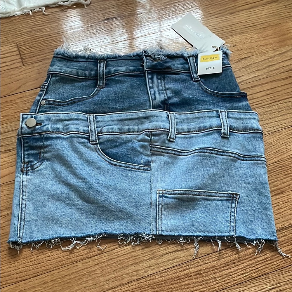 Blue Pencil Mini Skirt Casual